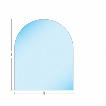 Bodenplatte Glas Rundbogen