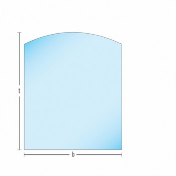 Bodenplatte Glas Segmentbogen